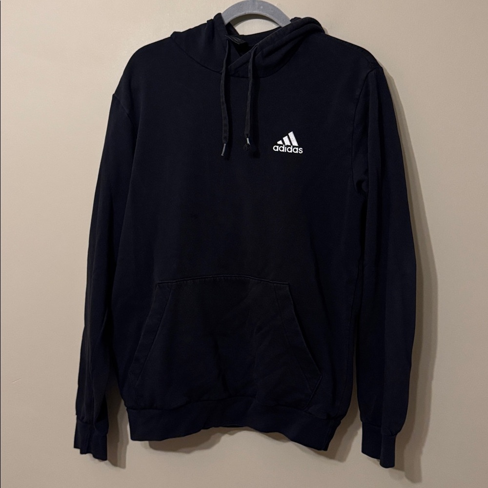Adidas Men's Essentials Fleece Hoodie, Black, size M